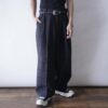 "ヤンチャ系柄入りワイド" glossy check pattern wide slacks