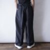 "ヤンチャ系柄入りワイド" glossy check pattern wide slacks