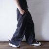 "ヤンチャ系柄入りワイド" glossy check pattern wide slacks