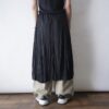 "無秩序プリーツの為せる技" flare semi long skirt