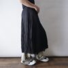 "無秩序プリーツの為せる技" flare semi long skirt