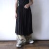 "メンズでイケる口の花柄プリーツ" mode semi long wide skirt