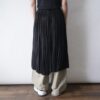 "メンズでイケる口の花柄プリーツ" mode semi long wide skirt