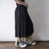 "メンズでイケる口の花柄プリーツ" mode semi long wide skirt