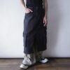 "メンズ提案スカートの珍品" black denim cargo skirt