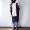 【Remake】Sax Blue × Glossy Black Ribbon Loose Socks