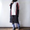 【Remake】Sax Blue × Glossy Black Ribbon Loose Socks