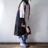 【Remake】Sax Blue × Glossy Black Ribbon Loose Socks