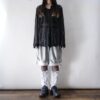 【Remake】White × Glossy Silver Ribbon Loose Socks