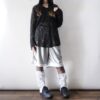 【Remake】White × Glossy Silver Ribbon Loose Socks