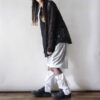 【Remake】White × Glossy Silver Ribbon Loose Socks