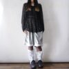 【Remake】White × Glossy Silver Ribbon Loose Socks