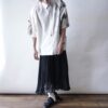 【Remake】White × Leather Black Ribbon Loose Socks