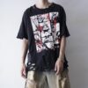 【Remake】"アカメが斬る! × Crush Punk Custom" Print T-shirt