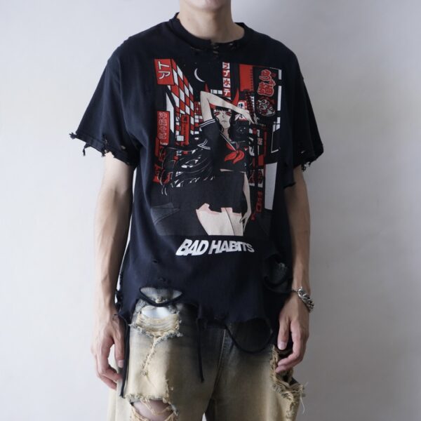 【Remake】"Demon Girl × Crush Custom" Print T-shirt