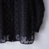 "起源にして頂点" tape design oversized see-through shirt