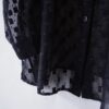 "起源にして頂点" tape design oversized see-through shirt