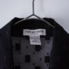 "起源にして頂点" tape design oversized see-through shirt