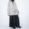 【Remake】 "水墨画" champagne satin shirt