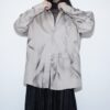 【Remake】 "水墨画" champagne satin shirt