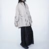 【Remake】 "水墨画" champagne satin shirt