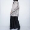 【Remake】 "水墨画" champagne satin shirt