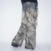 【Remake】"水墨画" crush baggy wide denim pants