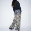 【Remake】"水墨画" crush baggy wide denim pants