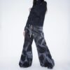 【Remake】 "水墨画" super baggy wide denim pants