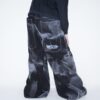 【Remake】 "水墨画" super baggy wide denim pants