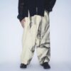 【Remake】 "水墨画" yellow body super wide slacks