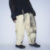 【Remake】 "水墨画" yellow body super wide slacks