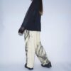 【Remake】 "水墨画" yellow body super wide slacks