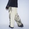 【Remake】 "水墨画" yellow body super wide slacks