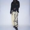 【Remake】 "水墨画" yellow body super wide slacks