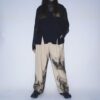 【Remake】"水墨画" wide camel slacks
