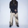 【Remake】"水墨画" wide camel slacks