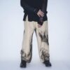【Remake】"水墨画" wide camel slacks