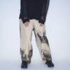 【Remake】"水墨画" wide camel slacks