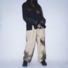 【Remake】"水墨画" wide camel slacks