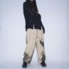 【Remake】"水墨画" wide camel slacks