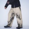 【Remake】"水墨画" wide camel slacks