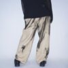【Remake】"水墨画" wide camel slacks