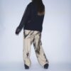 【Remake】"水墨画" wide camel slacks