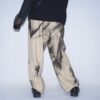 【Remake】"水墨画" wide camel slacks