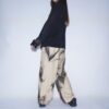 【Remake】"水墨画" wide camel slacks
