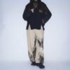 【Remake】"水墨画" wide camel slacks