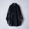 【Remake】 "水墨画" black satin shirt