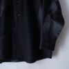 【Remake】 "水墨画" black satin shirt