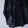 【Remake】 "水墨画" black satin shirt